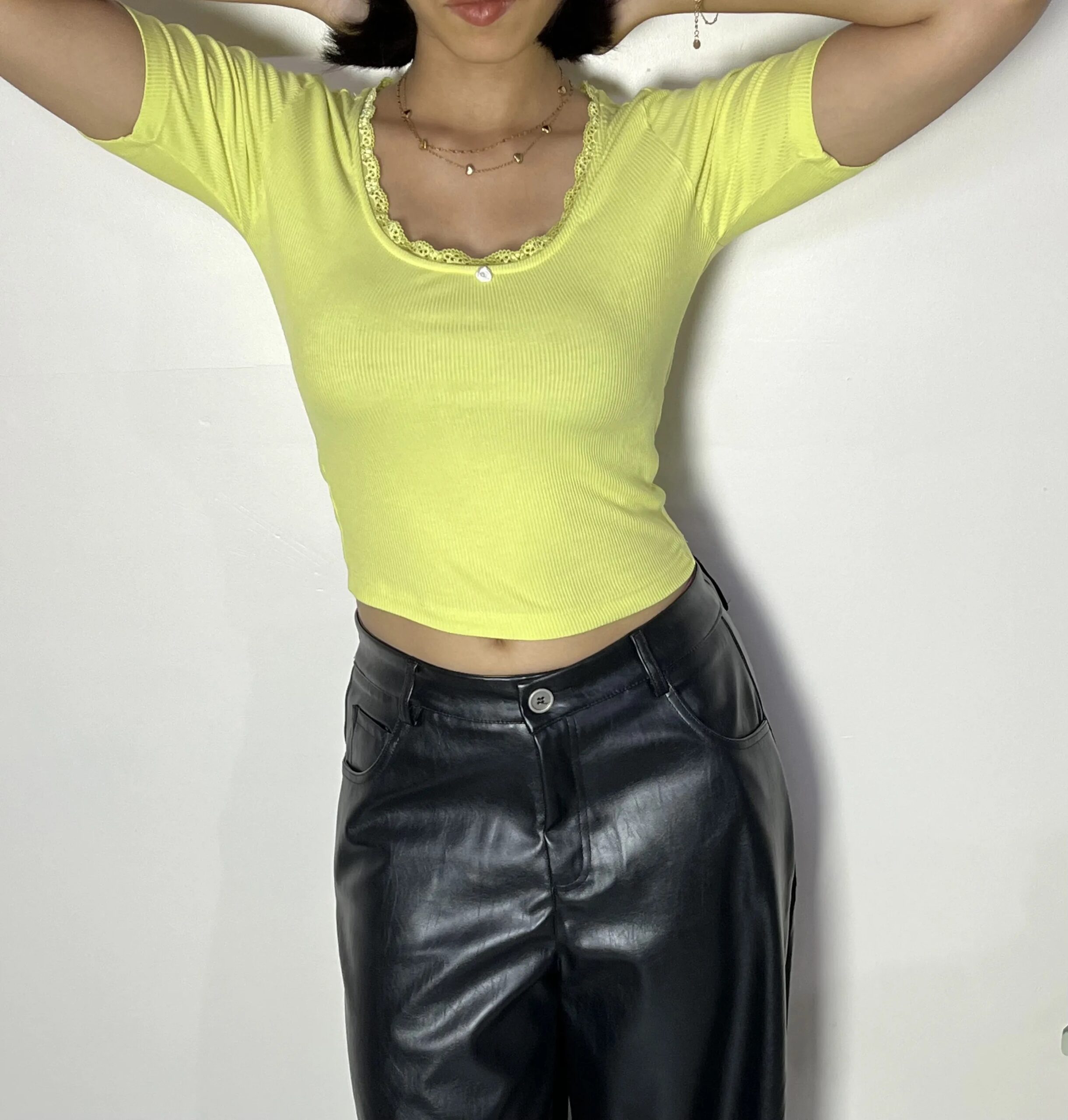 Lime Green Crop Top