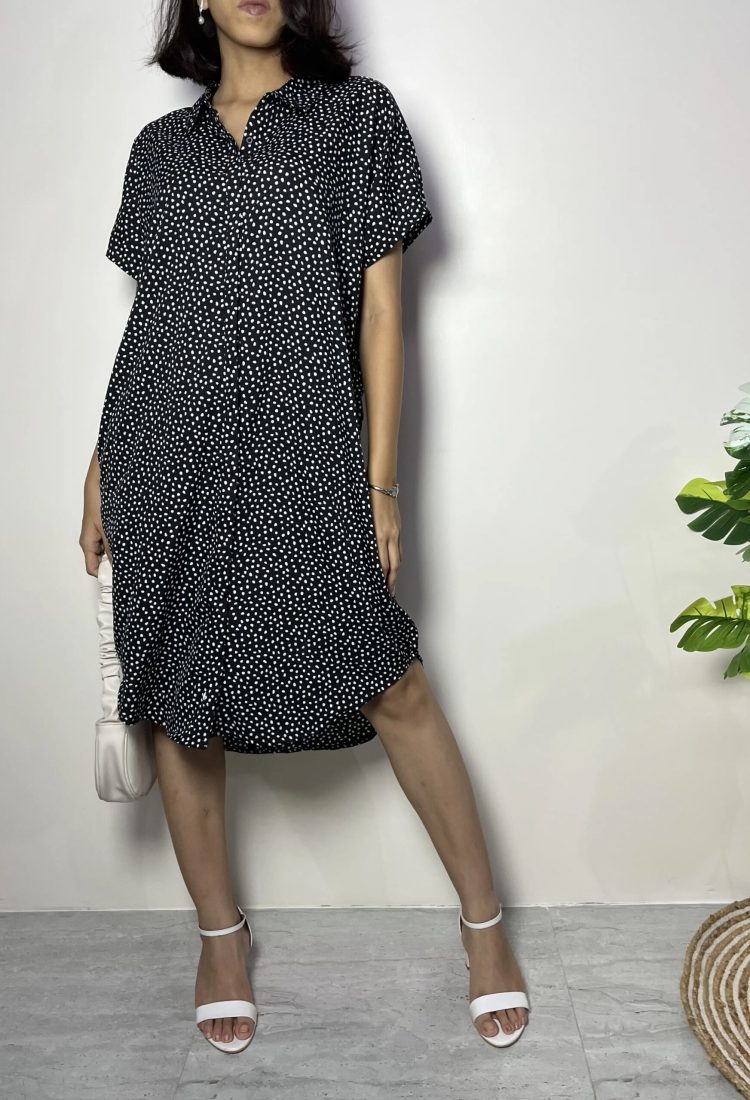 black-polka-dot-shirt-dress-2