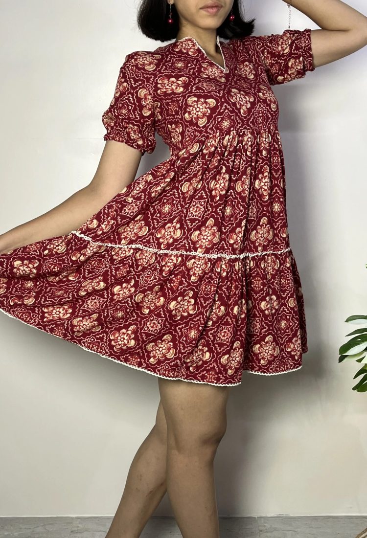 maroon-tiered-dress-1